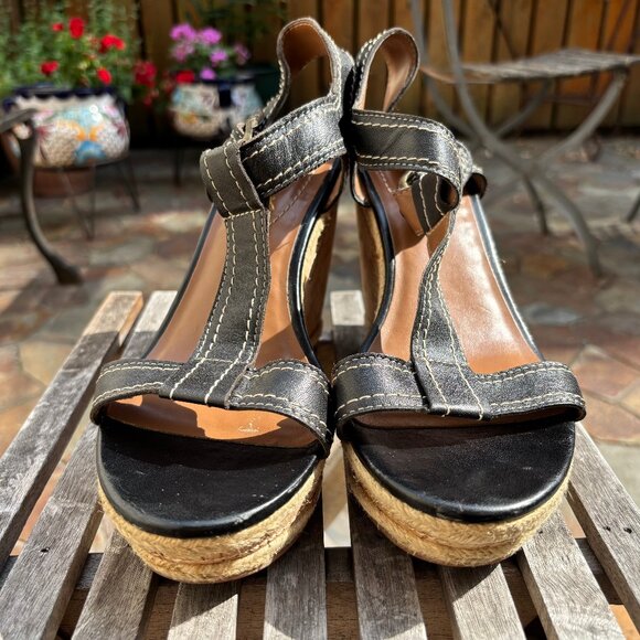 Hush Puppies platform wedge sandals. - Picture 5 of 11